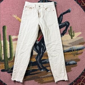 Levi's Off-White / Cream Straight-Leg Jeans